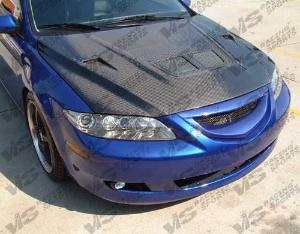 2003-2008 Mazda 6 4dr VIS Carbon Fiber Hood - EVO Style