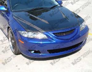 2003-2008 Mazda 6 4dr VIS Carbon Fiber Hood - Invader Style