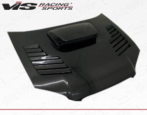 2004-2005 Subaru WRX 4dr VIS Carbon Fiber Hood - Tracer Style