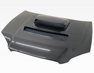 2004-2005 Subaru WRX 4dr VIS Carbon Fiber Hood - V Line Style