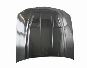 2005-2009 Ford MUSTANG 2dr VIS Carbon Fiber Hood - Mach 1 Style