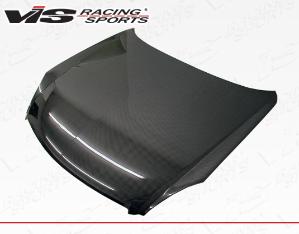 2005-2006 Infiniti G35 4dr VIS Carbon Fiber Hood - OEM Style - Black