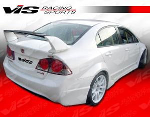 06-08 Honda Civic 4dr VIS Racing Paintable Wings - Type R Conc Spoiler