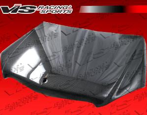 2008-2011 Mercedes C-Class 4dr VIS Carbon Fiber Hood - OEM Style