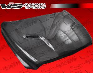 2009-2012 Dodge Ram 1500 2dr/4dr VIS Carbon Fiber Hood - SRT 2 Style