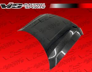 2009-2012 Ford F150 2dr/4dr VIS Carbon Fiber Hood - OEM Style - Black