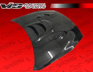 09-12 Nissan GTR R35 (Gtr 2Dr) VIS Carbon Fiber Hood - MS Style - Black