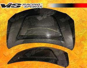 09-10 Toyota Corolla 4dr VIS Carbon Fiber Hood - V Line Style