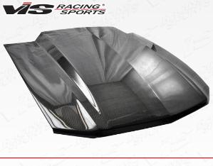 10-13 Ford MUSTANG 2dr VIS Carbon Fiber Hood - Cowl Induction 3 Style