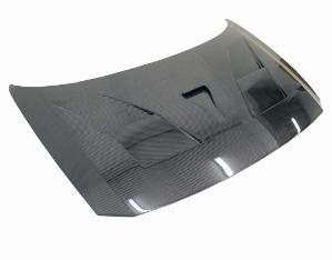 11-13 Honda CR-Z HB VIS Carbon Fiber Hood - AMS Style - Black