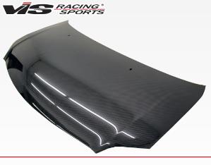 11-13 Scion TC 2dr VIS Carbon Fiber Hood - OEM Style - Black