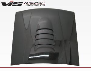 87-93 Ford MUSTANG 2dr VIS Carbon Fiber Hood - Cobra R 2000 Style