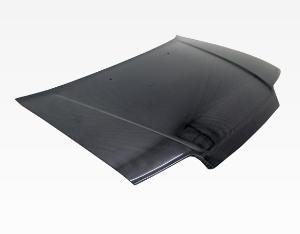 88-91 Honda CRX HB VIS Carbon Fiber Hood - OEM Style - Black