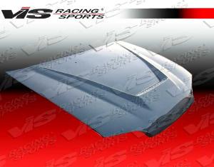 91-93 Nissan NX 2dr VIS Carbon Fiber Hood - Invader Style