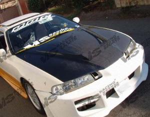 92-96 Honda Prelude 2dr VIS Carbon Fiber Hood - Invader Style