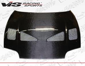 93-98 Toyota Supra 2dr VIS Carbon Fiber Hood - Techno R Style