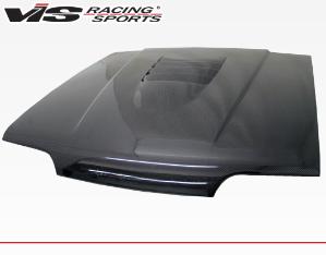 94-98 Ford MUSTANG 2dr VIS Carbon Fiber Hood - Cobra R 2000 Style