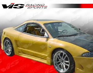 95-99 Mitsubishi Eclipse 2dr VIS Racing Fiberglass Fenders - A Tech wideb (Front)