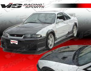 95-98 Nissan SKYLINE R33 (GTR) 2dr VIS Carbon Fiber Hood - JS Style