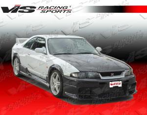 95-98 Nissan SKYLINE R33 (GTS) 2dr VIS Carbon Fiber Hood - OEM Style