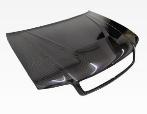 96-01 AUDI A4 4dr VIS Carbon Fiber Hood - Invader Style