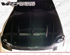 97-01 Honda Prelude 2dr VIS Carbon Fiber Hood - JS Style