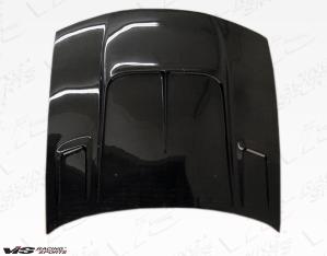 97-98 Nissan 240SX 2dr VIS Carbon Fiber Hood - Drift 2 Style