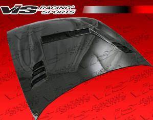 97-98 Nissan 240SX 2dr VIS Racing Carbon Fiber Hood - Js 2