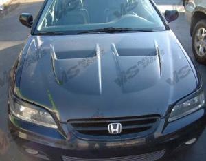 98-02 Honda Accord 2dr VIS Carbon Fiber Hood - Xtreme GT Style