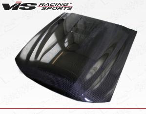 99-04 Ford MUSTANG 2dr VIS Carbon Fiber Hood - Cobra R 2000 Style