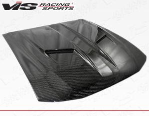 99-04 Ford MUSTANG 2dr VIS Carbon Fiber Hood - Stalker 2 Style