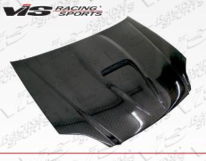 99-00 Honda Civic 2dr VIS Carbon Fiber Hood - G Force Style