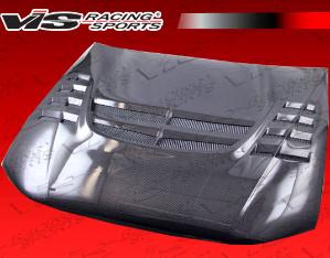 99-03 Mitsubishi Galant 4dr VIS Carbon Fiber Hood - VTX Style