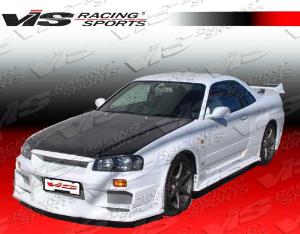 99-01 Nissan SKYLINE R34 (GTR) 2dr VIS Carbon Fiber Hood - OEM Style