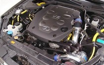 2004 Infiniti G35  Vortech® Supercharging System w/V-3 SCi-Trim Supercharger & Charge Cooler, Polished 