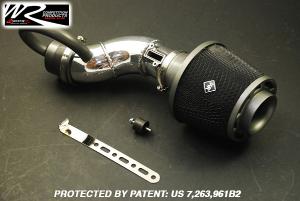 07-11 Nissan SENTRA (2.5L) Weapon R Secret Weapon Intake Polished Dual Velocity (Gunmetal / Black Foam Filter)