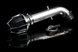 02-03 Acura MDX Weapon R Air Intake - Polished Chrome Cage w, Black Foam Filter