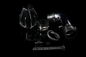 98-02 Mazda 626 (V6) Weapon R Air Intake - Polished Chrome Cage w, Black Foam Filter