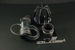 96-00 Nissan Pathfinder (V6) Weapon R Air Intake - Polished Chrome Cage w, Black Foam Filter