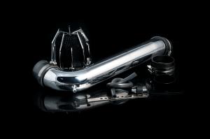 84-95 Toyota Pickup (2.4L EFI) Weapon R Air Intake - Polished Chrome Cage w, Black Foam Filter