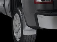 1999-2007 Ford F-Series Super Duty without Flares Weathertech Mud Flaps - No Drill (Black) - Rear