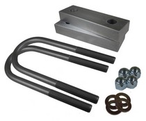 60-72 C10 Equipped With Rear Coil Individual Lowering Blocks Western Chassis Aluminum Block Kit - 1