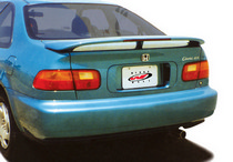 92-95 Honda Civic 2/4DR Wings West Paintable Wings - W.W. Style 3-Leg w/ L.E.D.