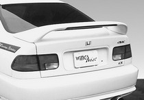 96-00 Honda Civic 2DR Wings West Paintable Wings - Thruster Style w/ L.E.D.