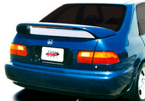 92-95 Honda Civic 4DR Wings West Paintable Wings - Thruster Style w/ L.E.D.