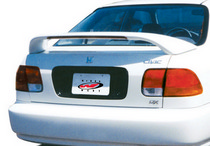 96-00 Honda Civic 4DR Wings West Paintable Wings - Thruster Style w/ L.E.D.