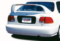 96-00 Honda Civic 4DR Wings West Paintable Wings - Super Style w/ L.E.D.