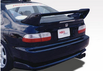 92-95 Honda Civic 2DR Wings West Paintable Wings - Adjustable Commando Style w/ L.E.D.