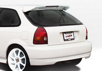 96-00 Honda Civic Hatchback Wings West Paintable Wings - Type 'R' Roof Spoiler w/ L.E.D.