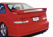 96-00 Honda Civic 2DR Wings West Paintable Wings -  Tunnel Twin Wing w/ L.E.D.